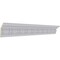 Ekena Millwork 5 1/8"H x 3 1/2"P x 6 1/8"F x 94 1/2"L, (3 3/4" Repeat), Iris Crown Moulding MLD05X03X06IS - alternate 2